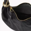 Small Bracelet hobo Bag in grained leather