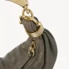 Small Bracelet hobo Bag in grained leather