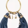 Small Bracelet Hobo bag in grained leather
