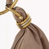 Small Bracelet Hobo bag in grained leather