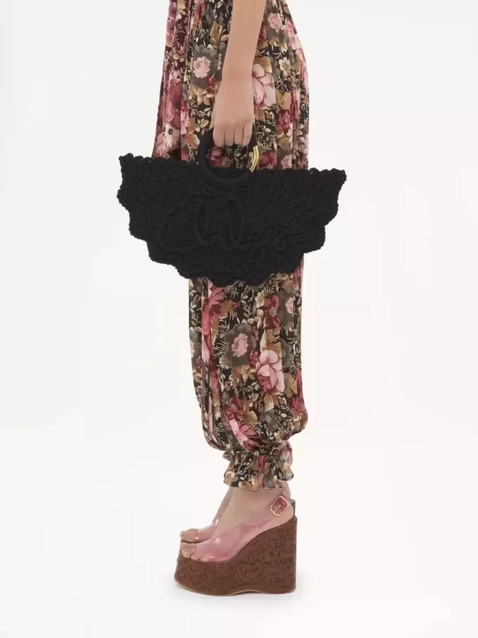 Small Bracelet Paravent tote bag in crochet