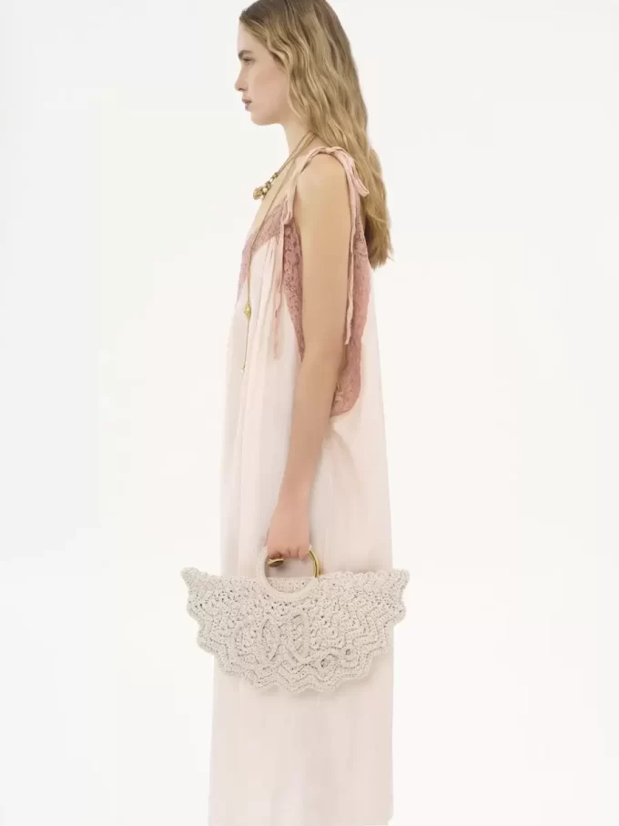 Small Bracelet Paravent tote bag in crochet