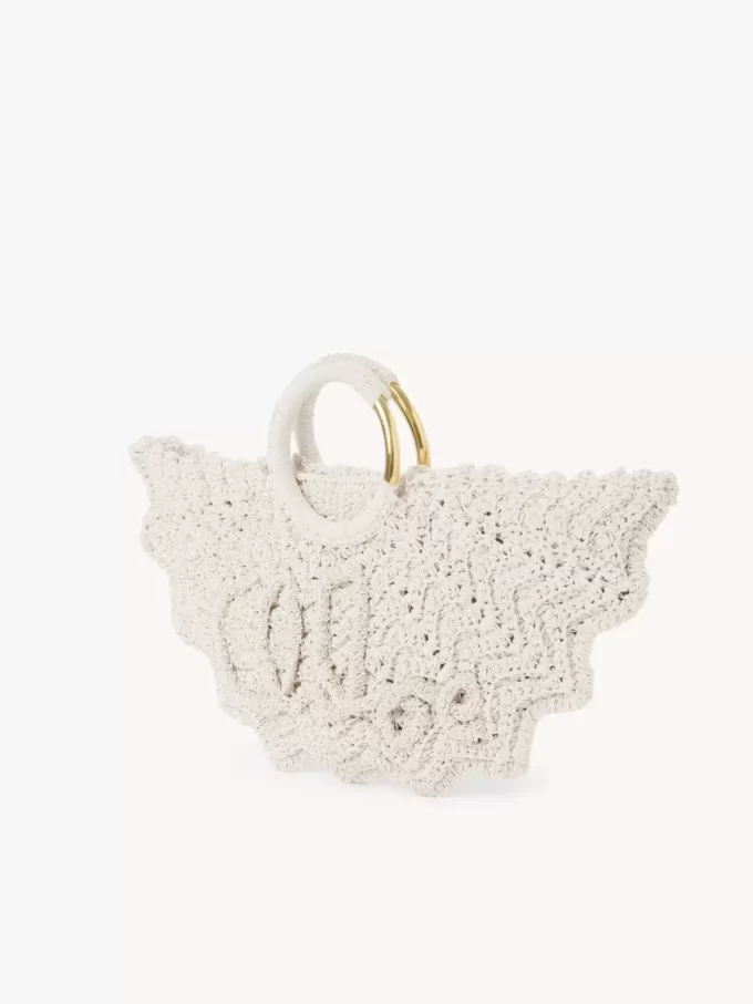 Small Bracelet Paravent tote bag in crochet