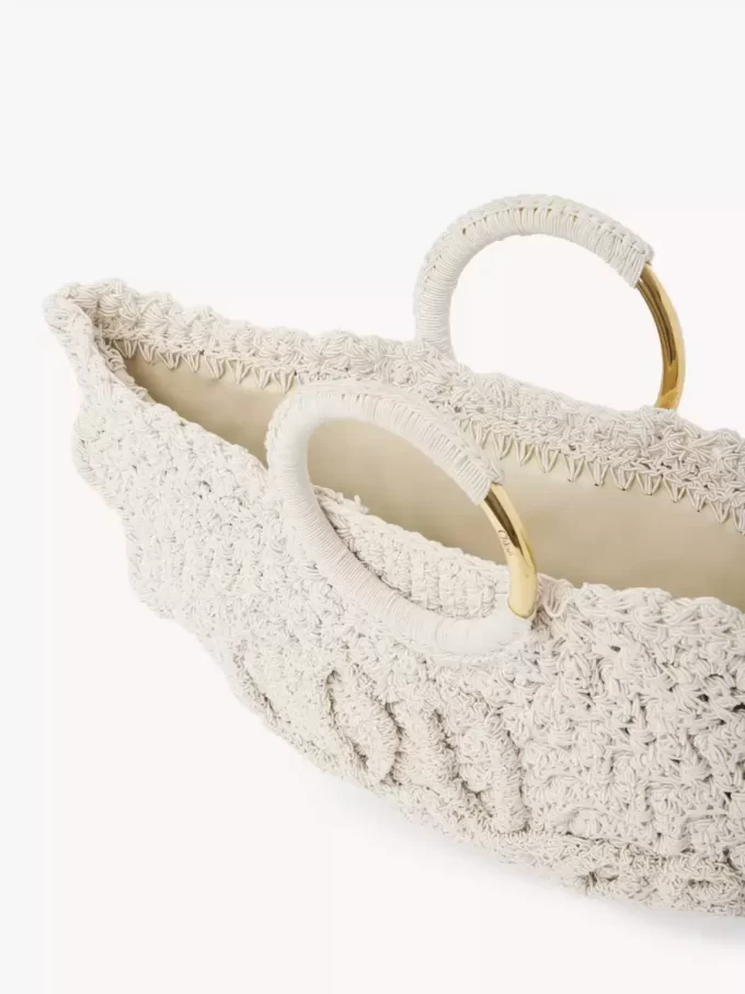 Small Bracelet Paravent tote bag in crochet