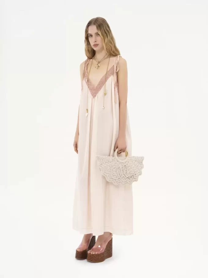 Small Bracelet Paravent tote bag in crochet