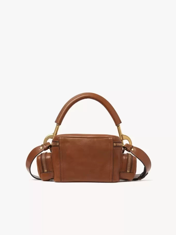 Small Camera bag in shiny leather