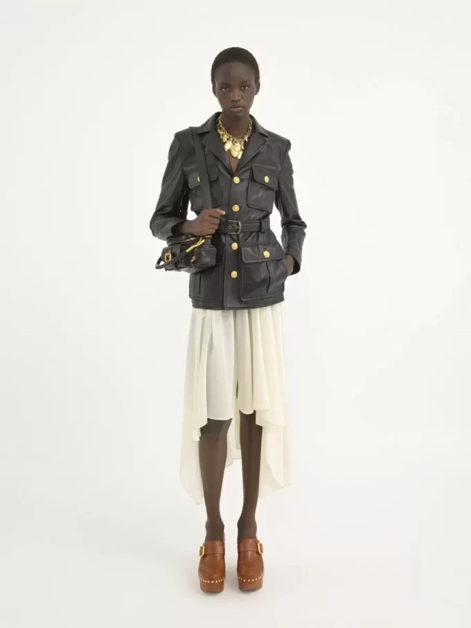 Small Camera bag in shiny leather