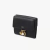 Small Chloé Charms tri-fold wallet in grained leather
