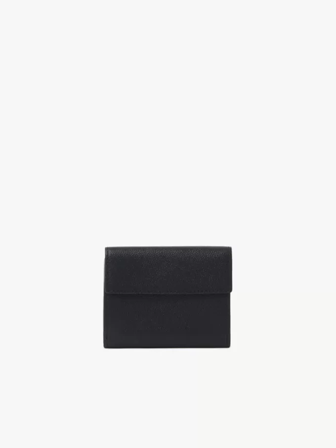 Small Chloé Charms tri-fold wallet in grained leather