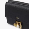 Small Chloé Charms tri-fold wallet in grained leather