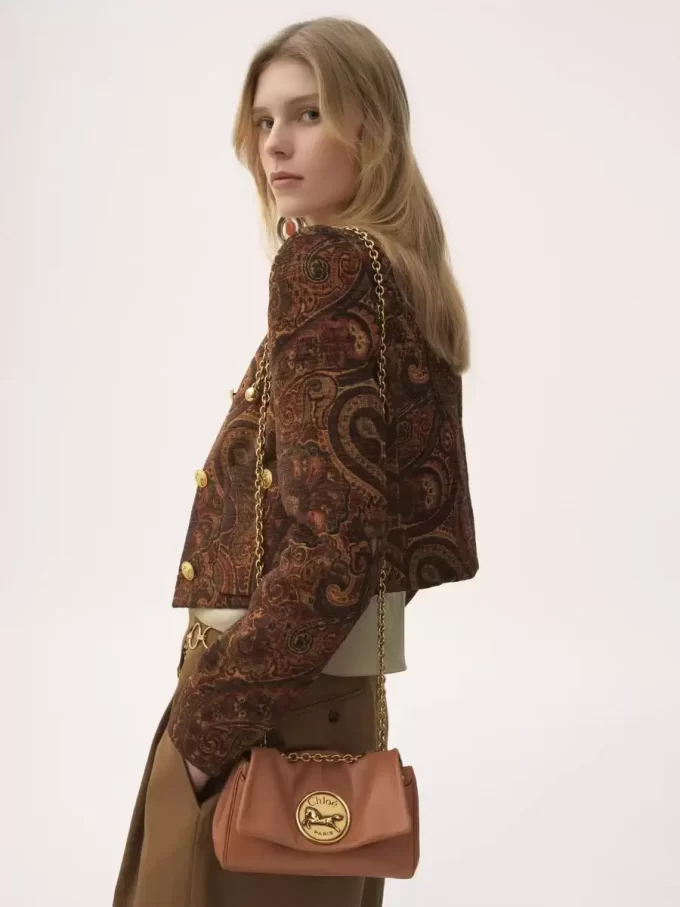 Small Chloé Heritage shoulder bag in grained leather