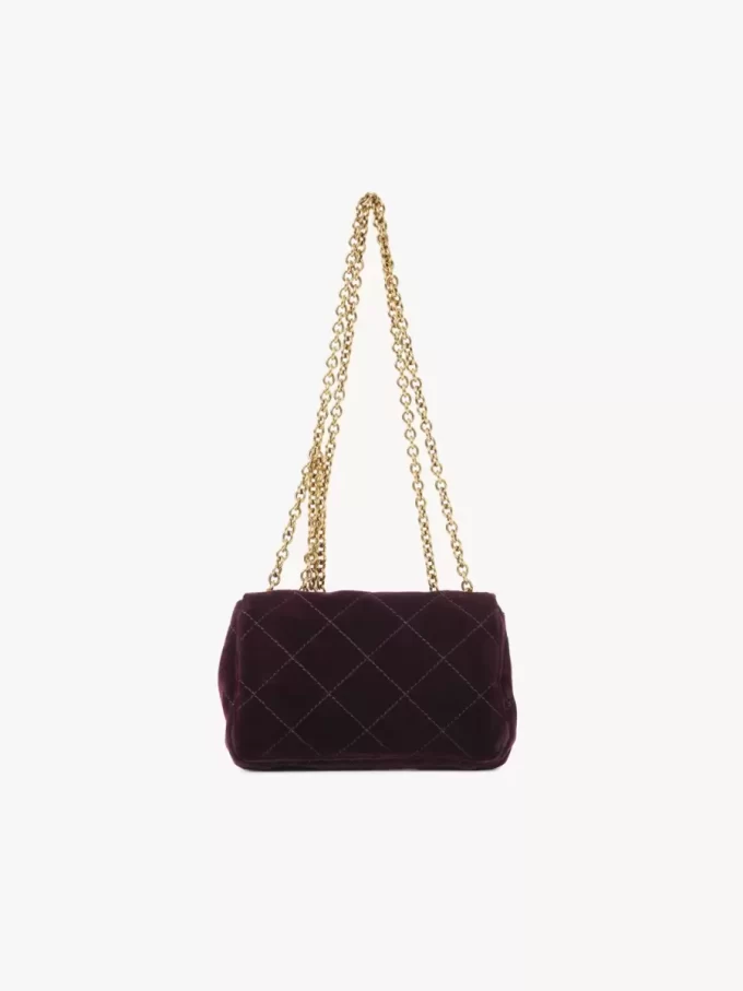 Small Chloé Heritage shoulder bag in velvet