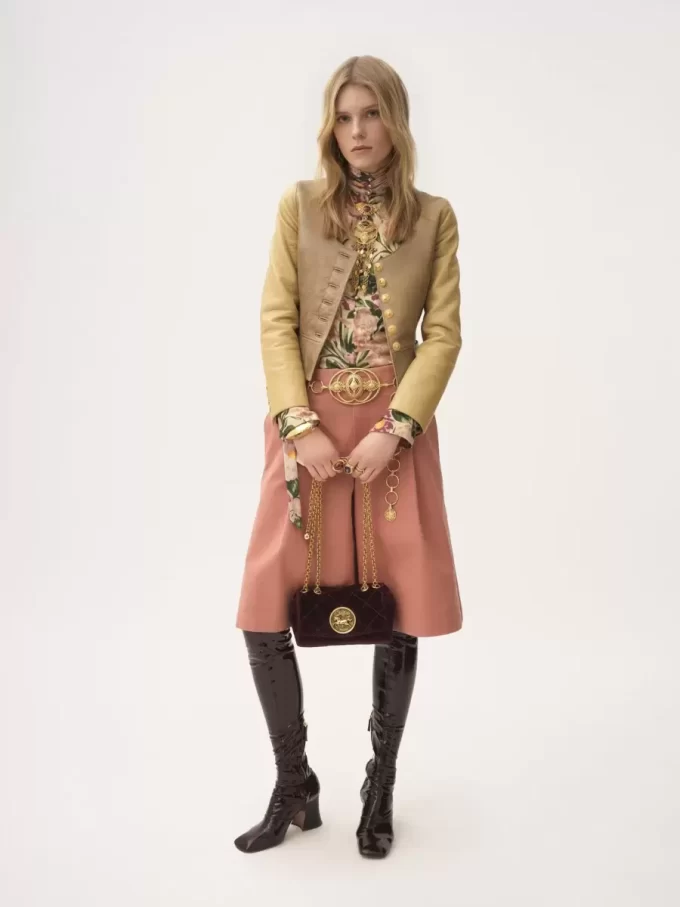 Small Chloé Heritage shoulder bag in velvet