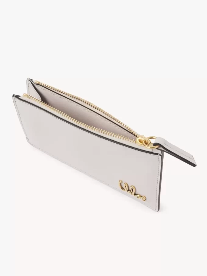 Small Chloé Iconic purse with card slots in grained leather