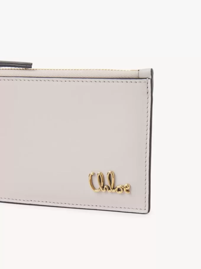 Small Chloé Iconic purse with card slots in grained leather