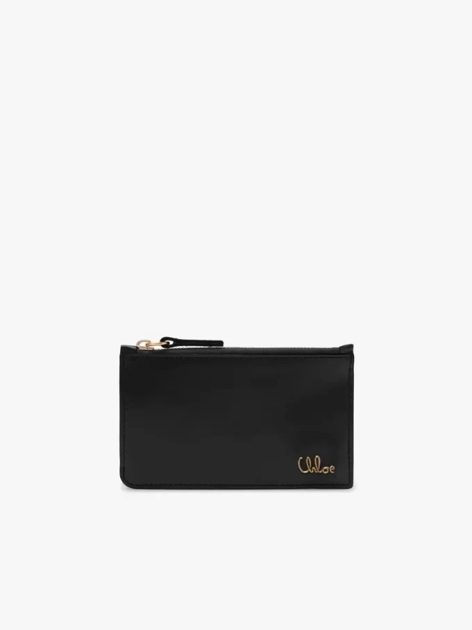 Small Chloé Iconic purse with card slots in shiny leather