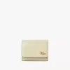 Small Chloé Iconic tri-fold in croco-effect leather