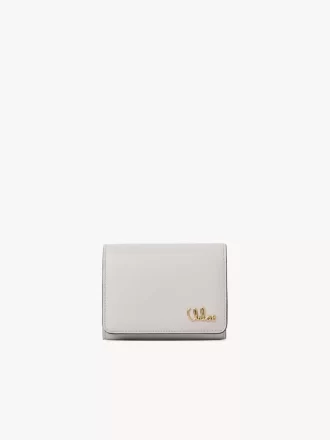Small Chloé Iconic tri-fold with coin pocket in grained leather