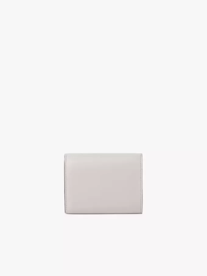 Small Chloé Iconic tri-fold with coin pocket in grained leather