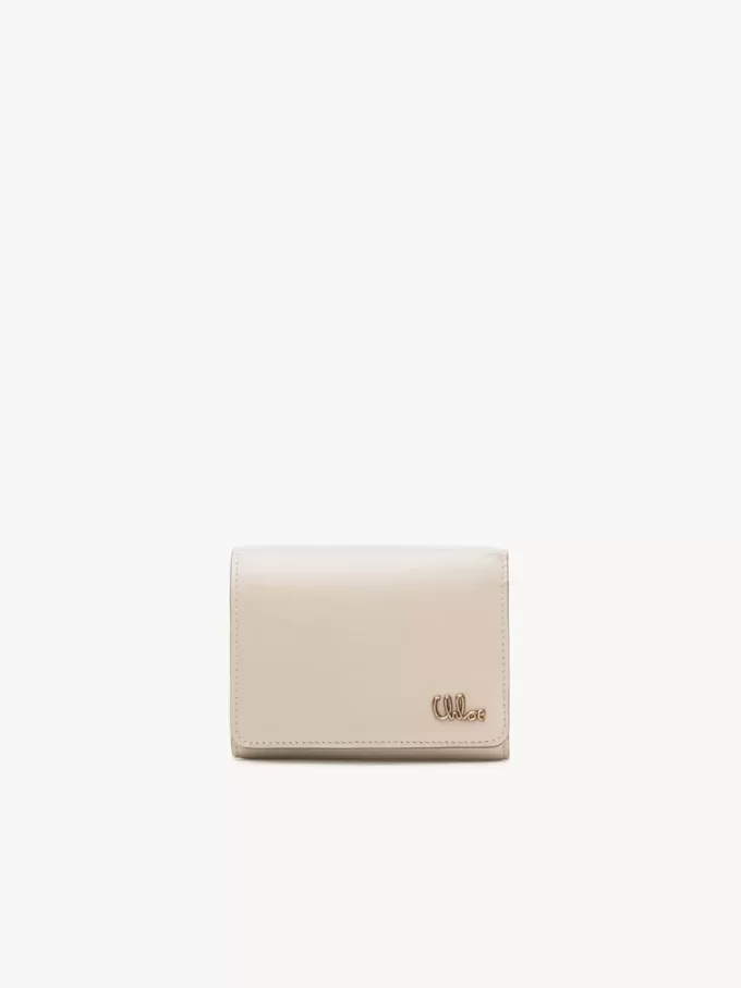 Small Chloé Iconic tri-fold with coin pocket in shiny leather