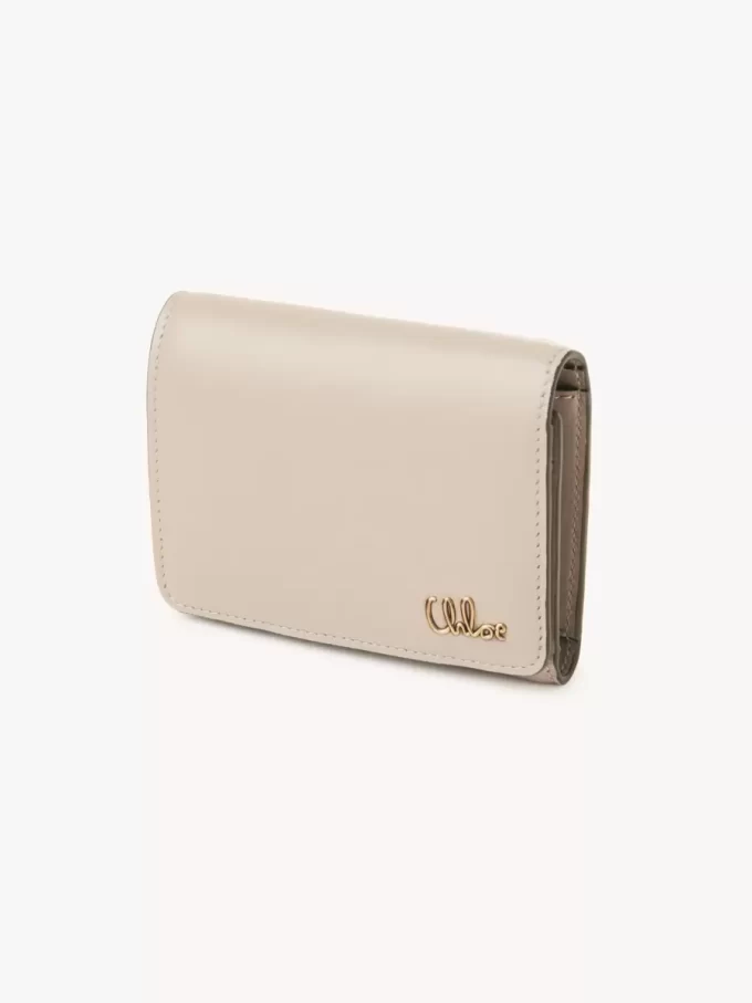 Small Chloé Iconic tri-fold with coin pocket in shiny leather