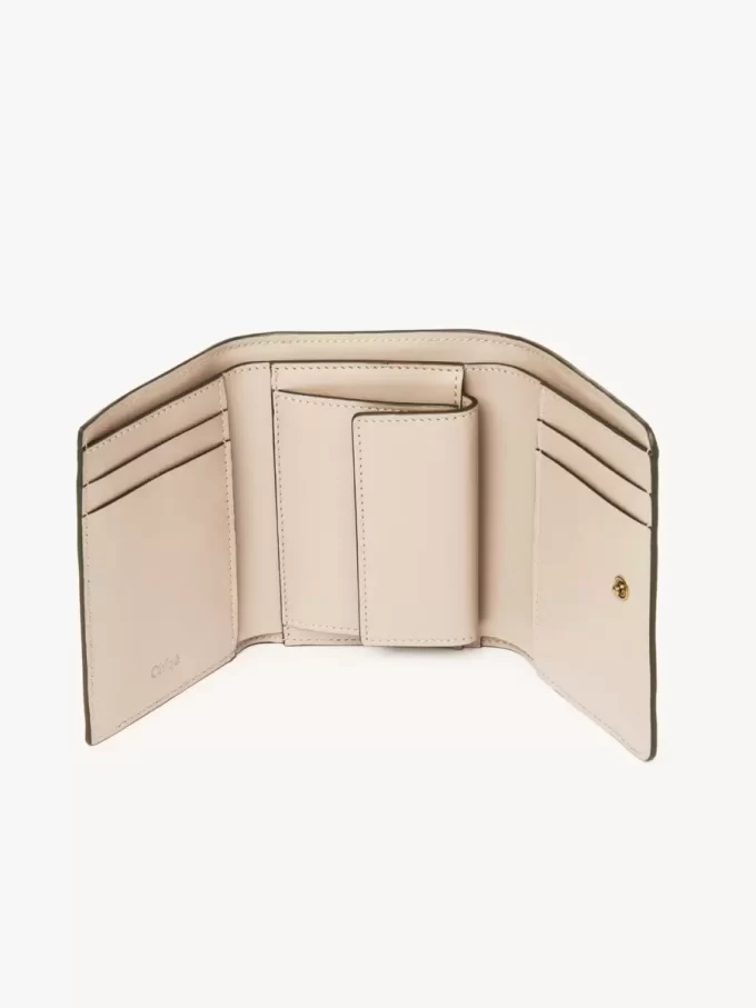 Small Chloé Iconic tri-fold with coin pocket in shiny leather