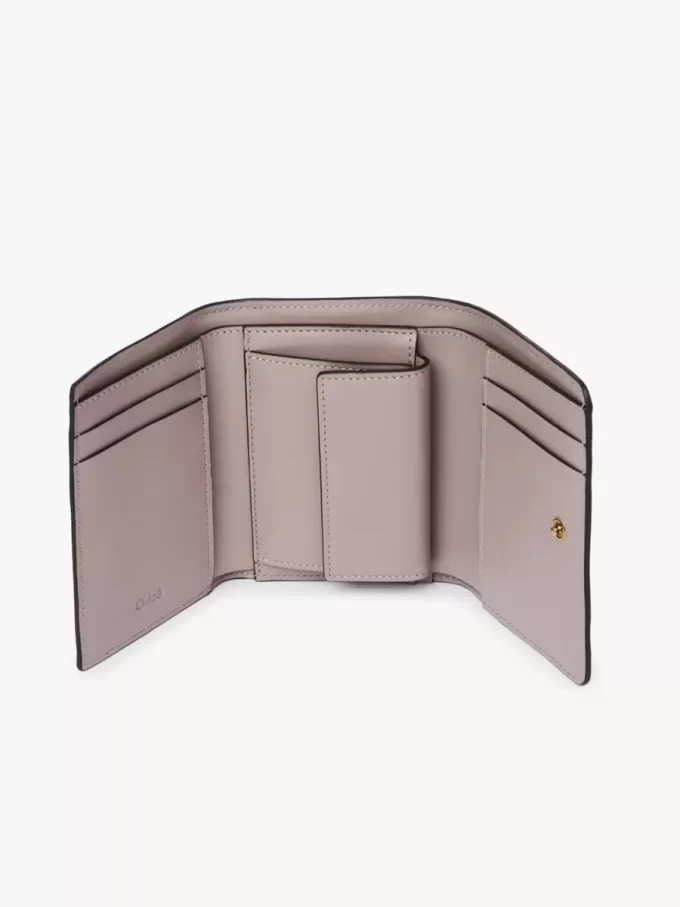 Small Chloé Iconic tri-fold with coin pocket in shiny leather