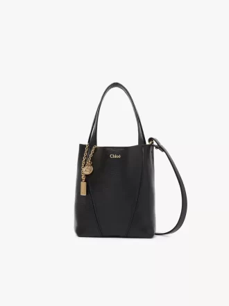Small Chloé Spin tote bag in grained leather