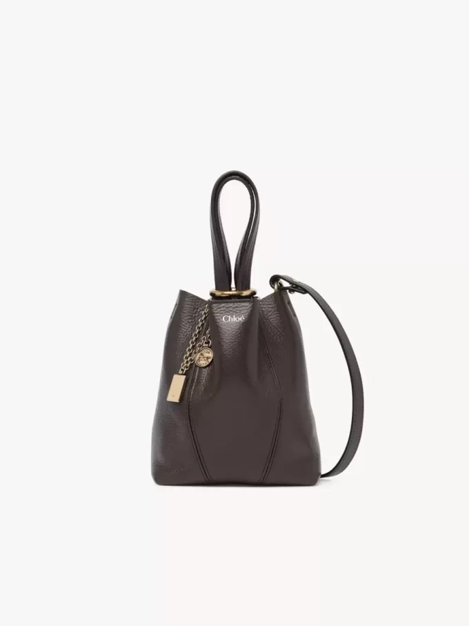 Small Chloé Spin tote bag in grained leather