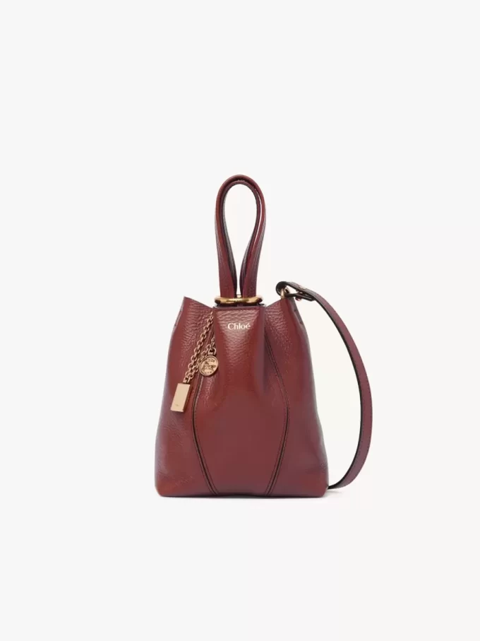 Small Chloé Spin tote bag in grained leather