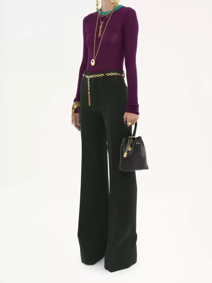 Small Chloé Spin tote bag in grained leather