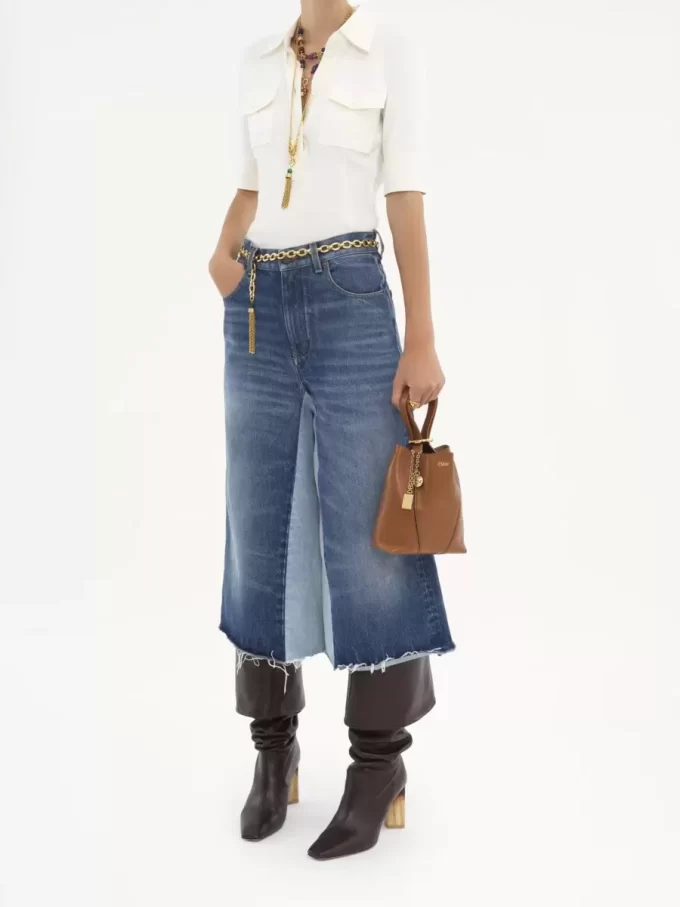 Small Chloé Spin tote bag in grained leather