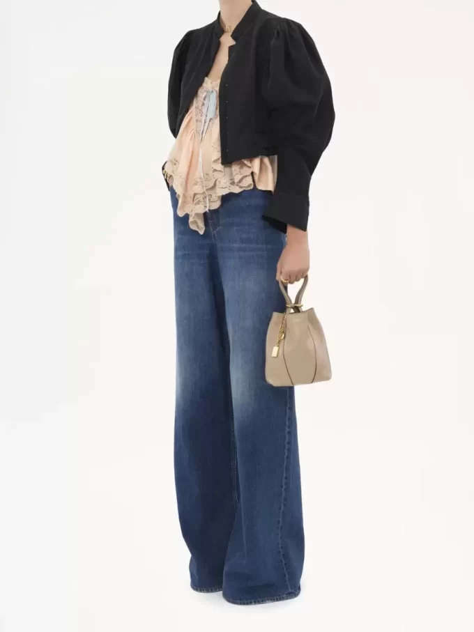 Small Chloé Spin tote bag in grained leather