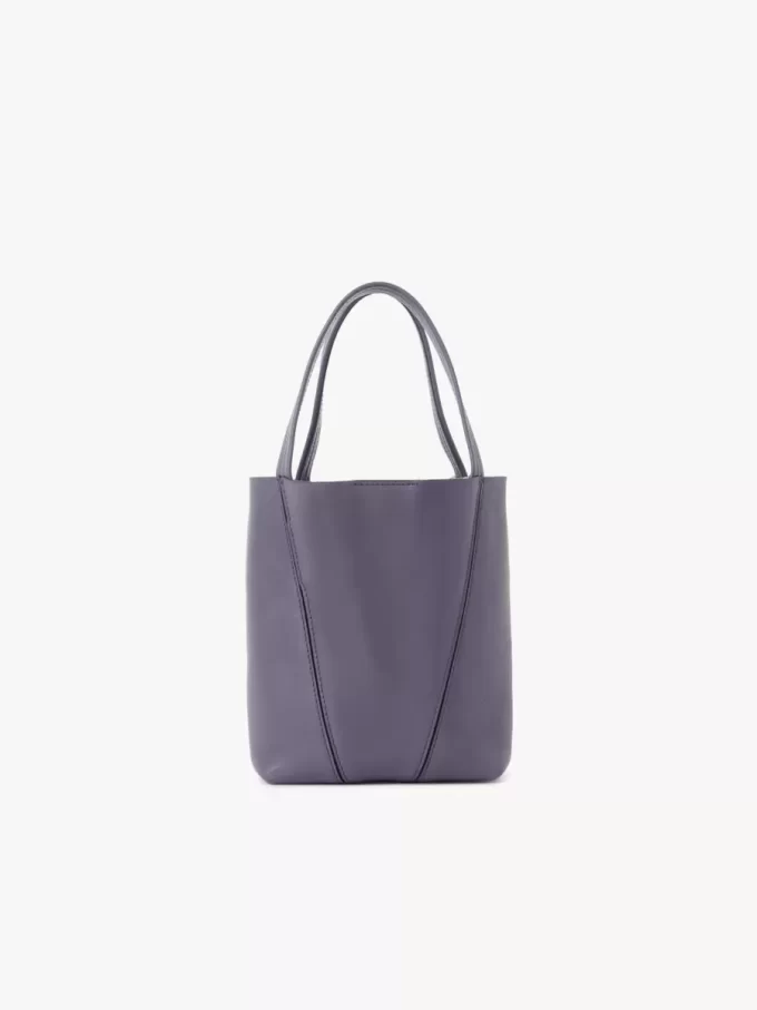 Small Chloé Spin tote bag in grained leather