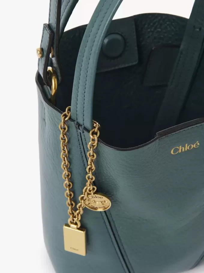 Small Chloé Spin tote bag in grained leather