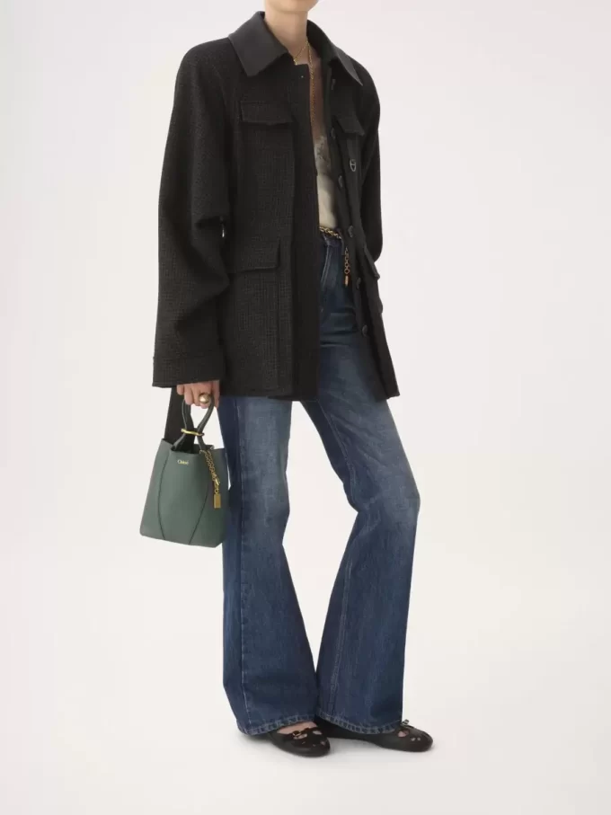 Small Chloé Spin tote bag in grained leather