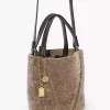 Small Chloé Spin tote bag in shearling