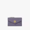 Small Envelope purse with card slots in grained leather