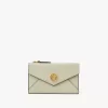 Small Envelope purse with card slots in grained leather