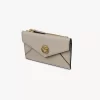 Small Envelope purse with card slots in grained leather