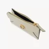 Small Envelope purse with card slots in grained leather