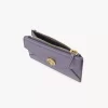 Small Envelope purse with card slots in grained leather