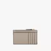 Small Envelope purse with card slots in grained leather