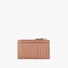 Small Envelope purse with card slots in grained leather