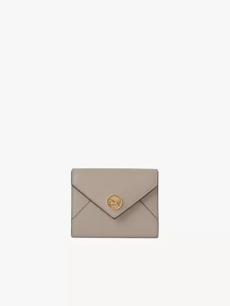 Small Envelope tri-fold in grained leather