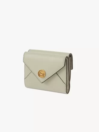 Small Envelope tri-fold in grained leather