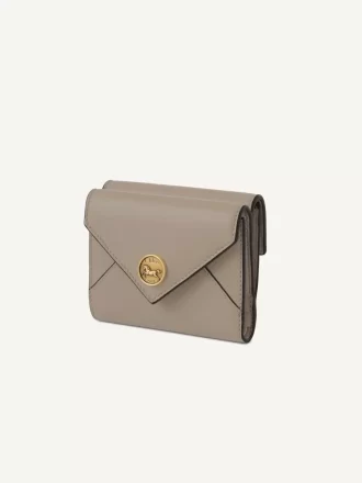 Small Envelope tri-fold in grained leather