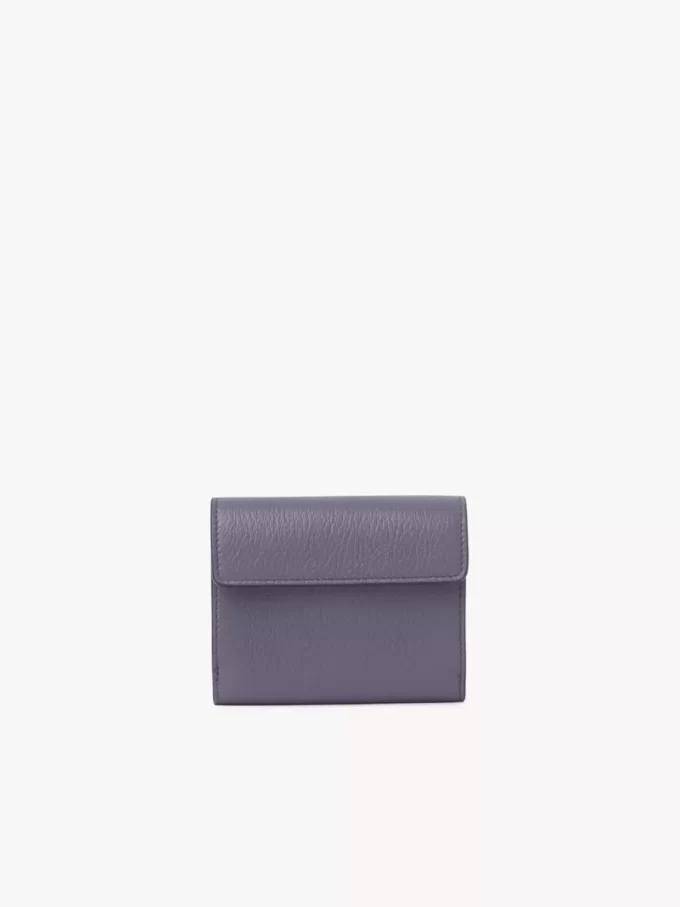 Small Envelope tri-fold in grained leather
