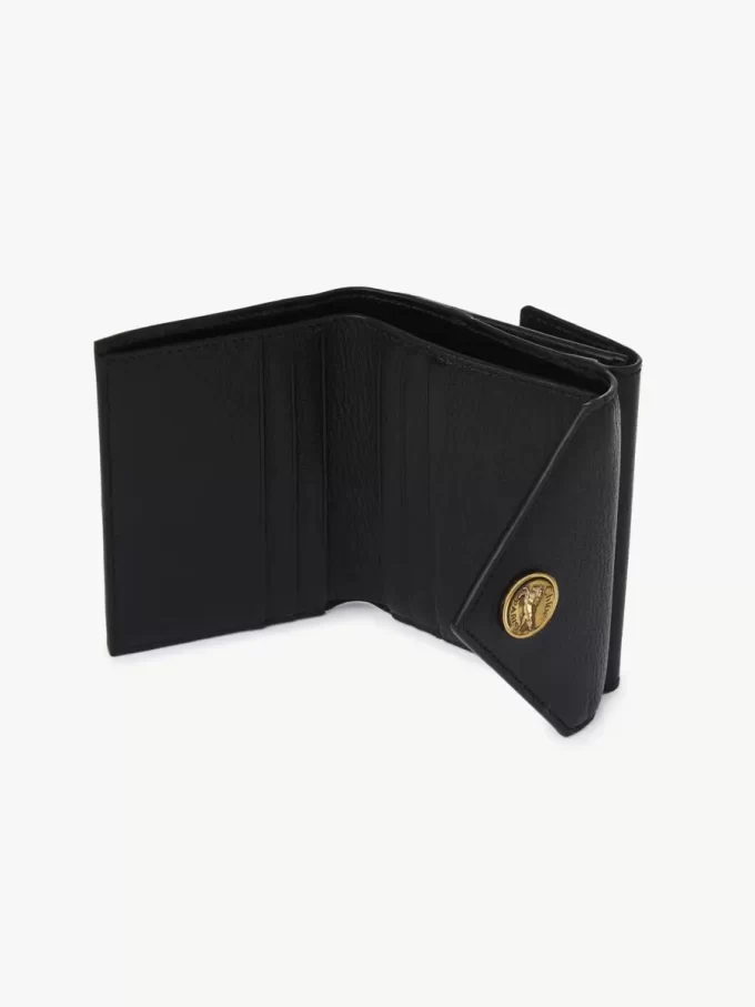 Small Envelope tri-fold in grained leather