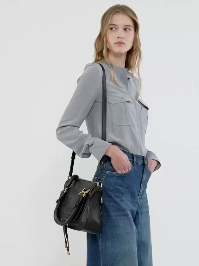 Small Marcie bag in grained leather
